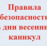 28 марта начинаются весенние каникулы. - Администрация Каменского района
